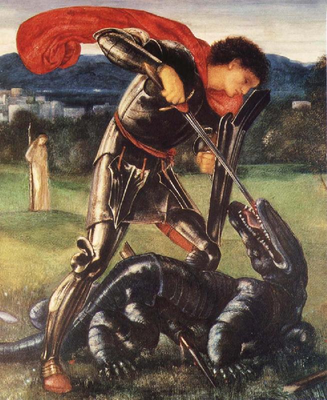 Sir Edward Coley Burne-Jones Saint George and the Dragon France oil painting art